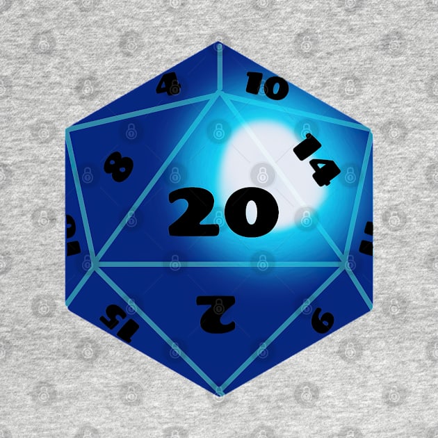 Dice 20 Roll playing game by Lapicorn Design